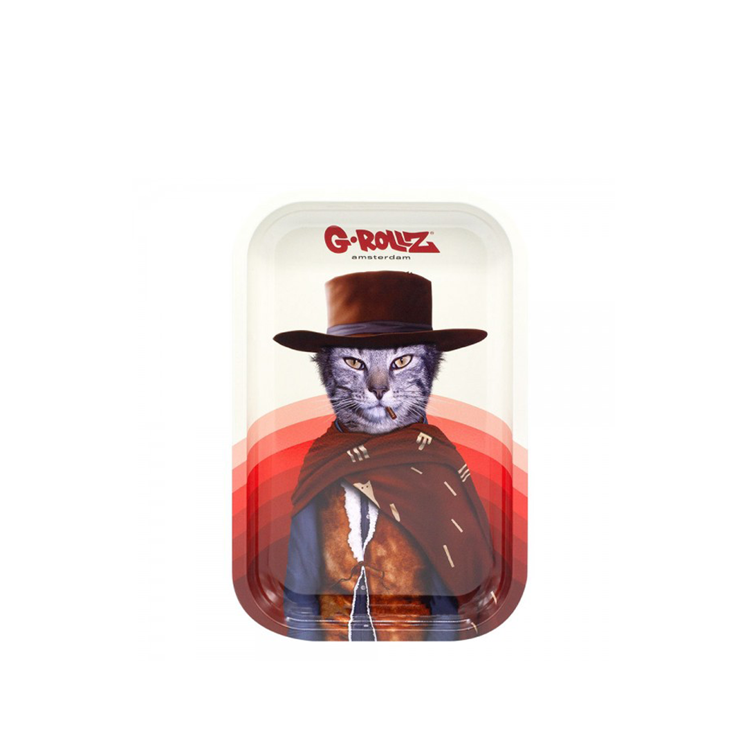 G-ROLLZ PET ROCKS METAL TRAY MEDIUM 17.5X27.5CM - WESTERN - PR3301N