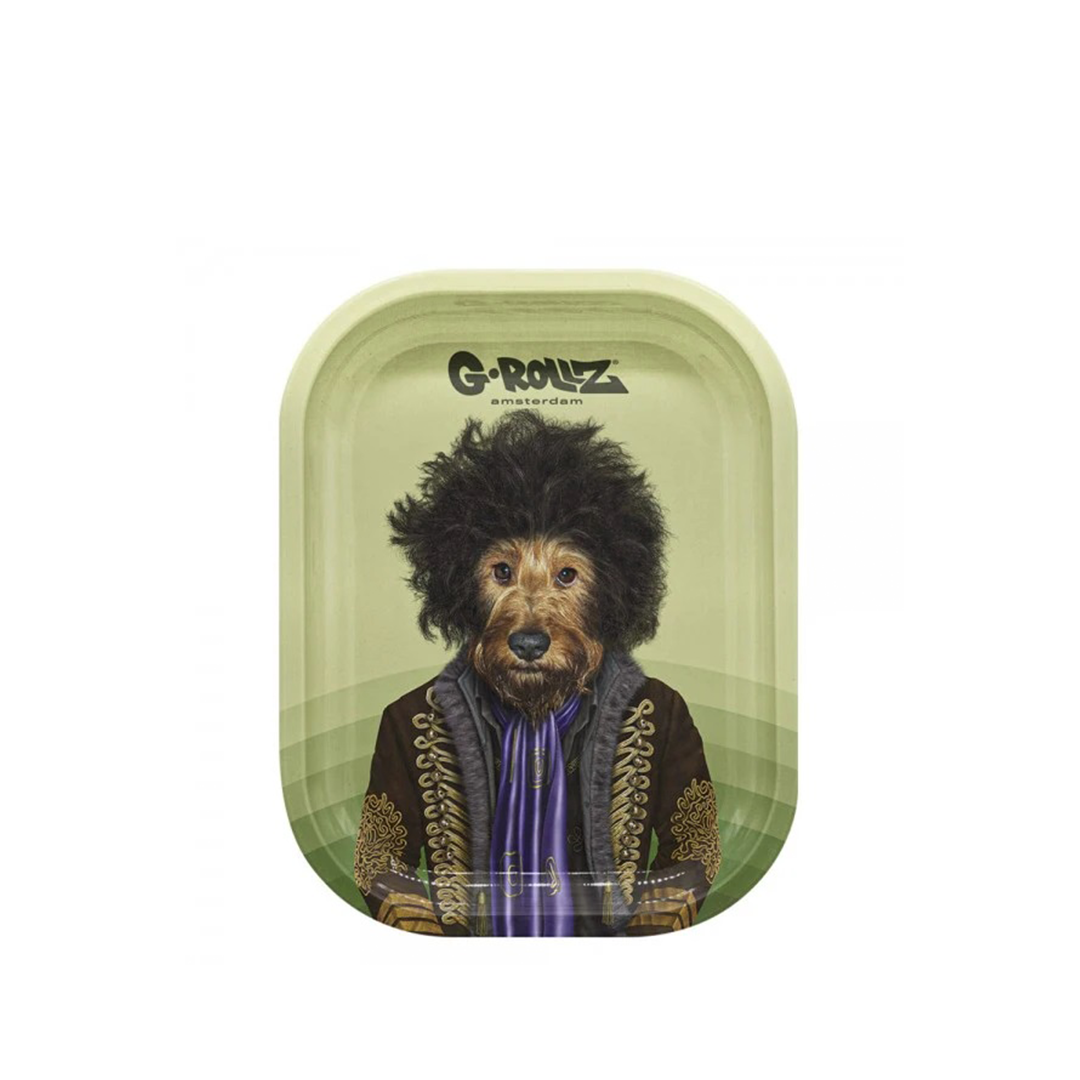 G-ROLLZ PET ROCKS METAL TRAY SMALL 14X18CM - PSYCHEDELIC - PR3300E