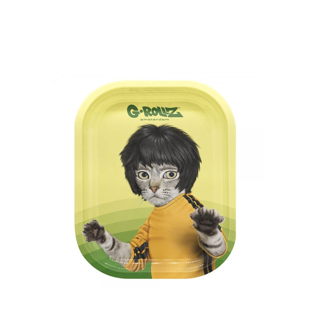 G-ROLLZ PET ROCKS METAL TRAY SMALL 14X18CM - KUNGFU - PR3300G