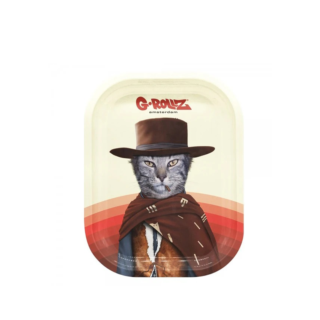 G-ROLLZ PET ROCKS METAL TRAY SMALL 14X18CM - WESTERN - PR3300N