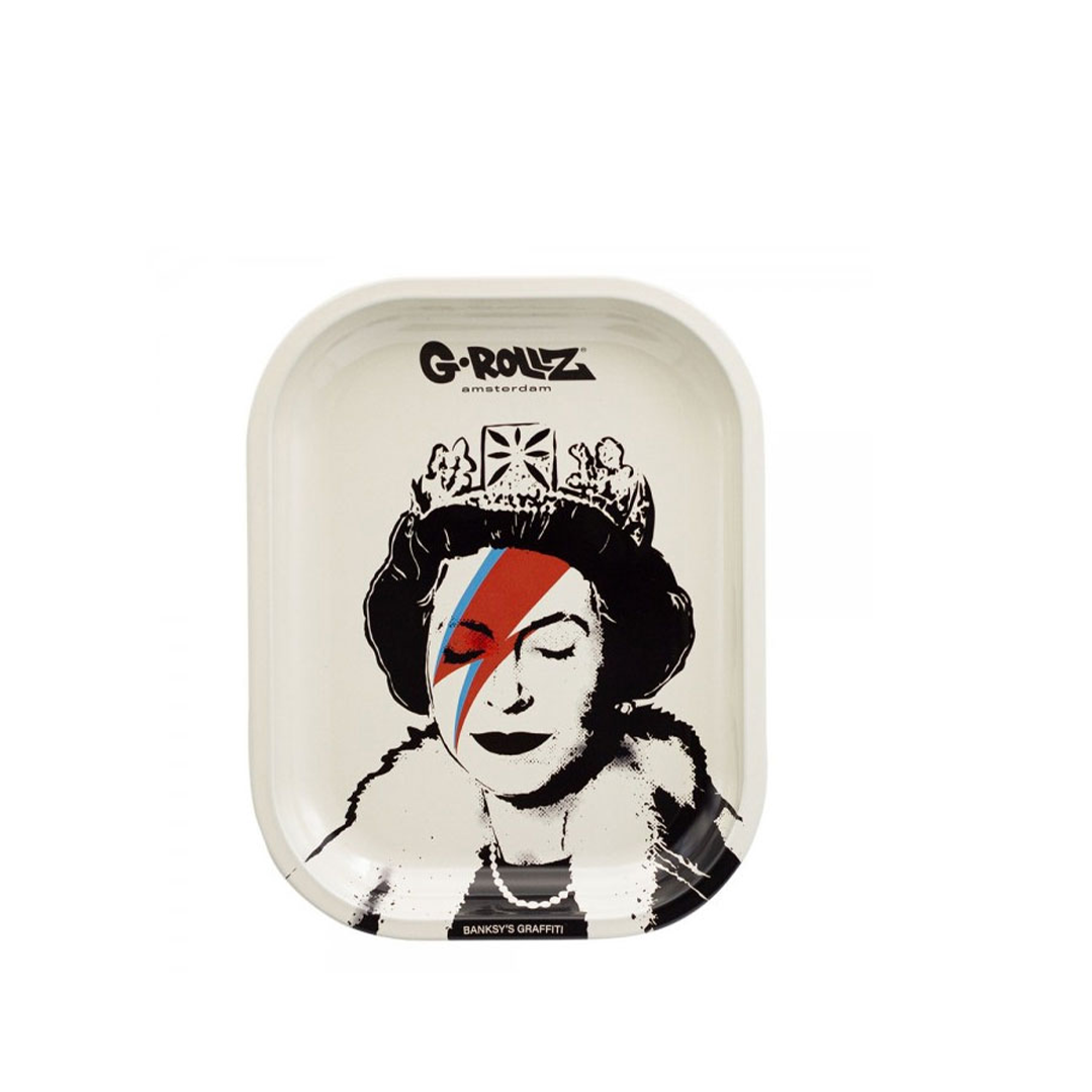 G-ROLLZ BANKSY METAL TRAY SMALL 14X18CM - LIZZIE STARDUST - BG3300D
