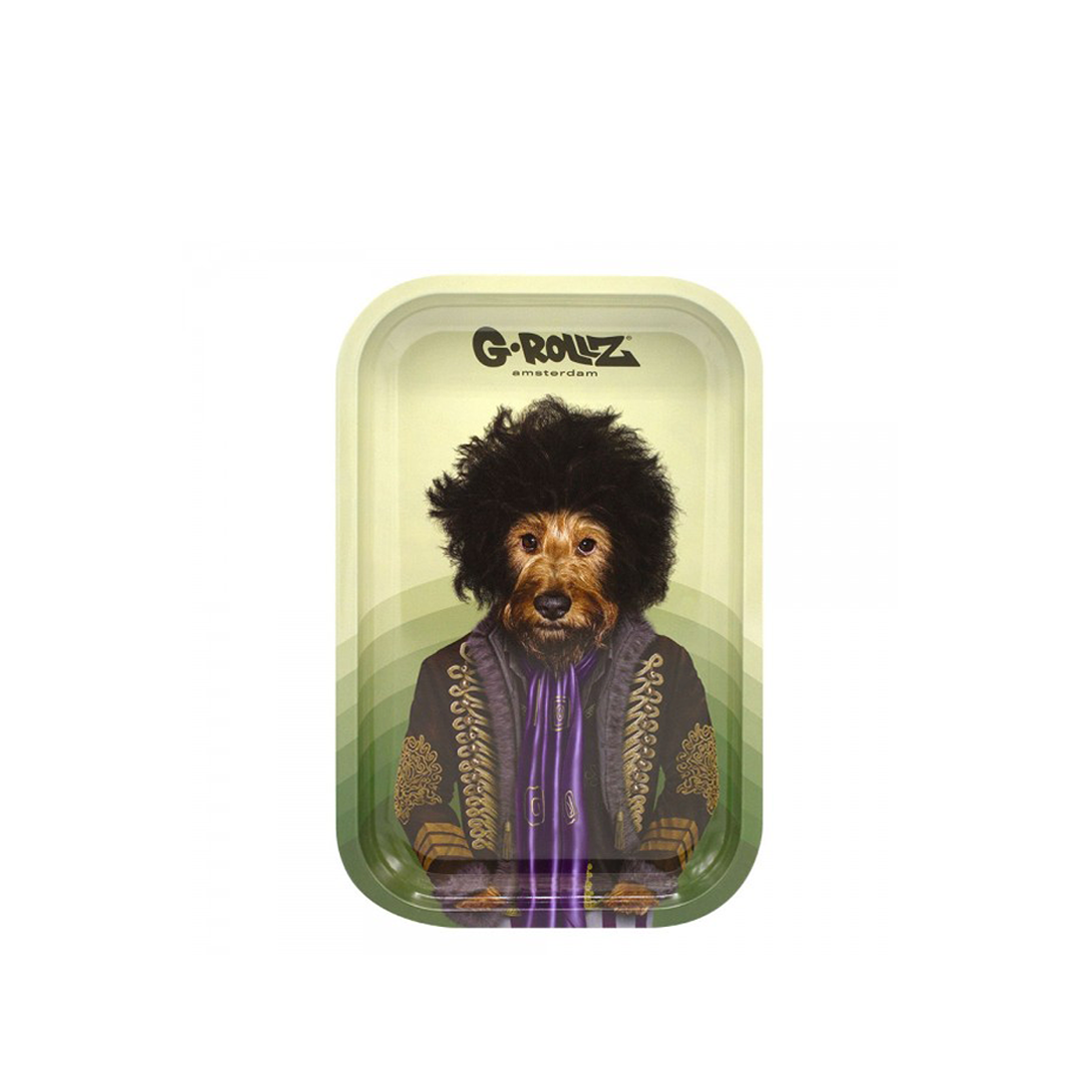 G-ROLLZ PET ROCKS METAL TRAY MEDIUM 17.5X27.5CM - PSYCHEDELIC - PR3301E