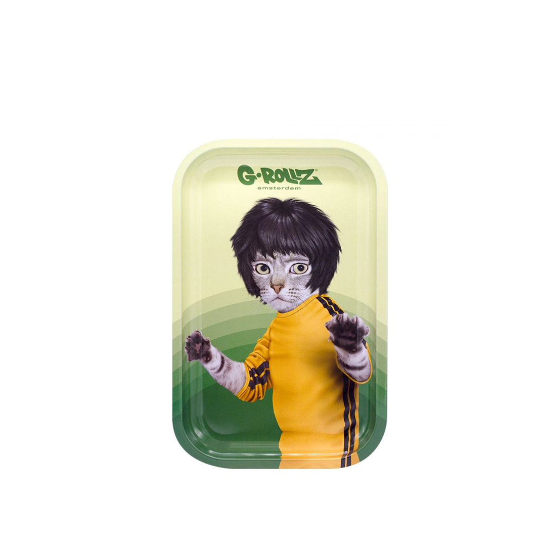 G-ROLLZ PET ROCKS METAL TRAY MEDIUM 17.5X27.5CM - KUNGFU - PR3301G