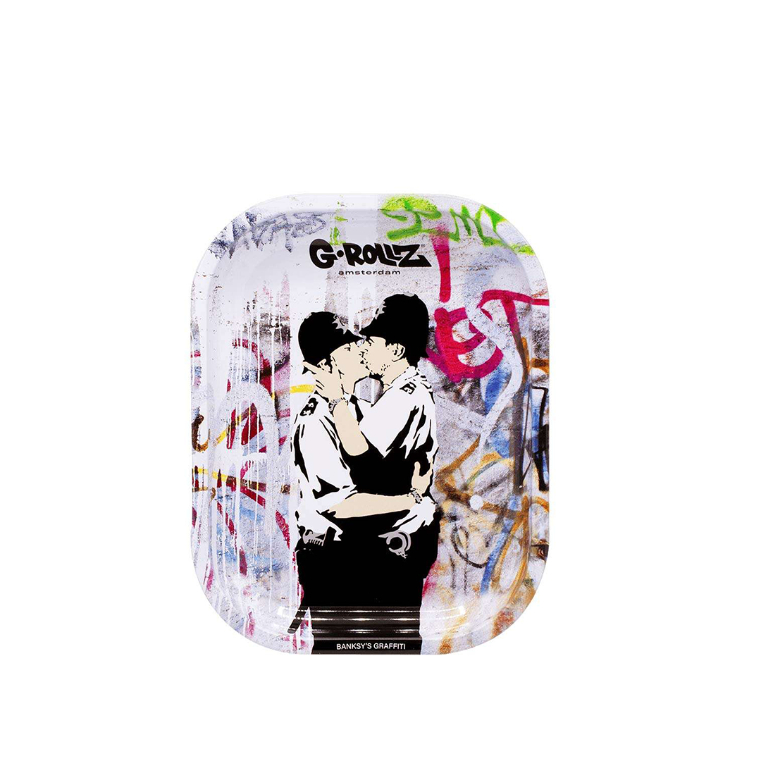 G-ROLLZ BANKSY METAL TRAY SMALL 14X18CM - COP ON COP - BG3300J