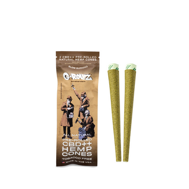 G-ROLLZ BANKSYS GRAFFITI 2X PRE-ROLLED CBD++ HEMP CONES - ALL NATURAL - BG1545A-DIS