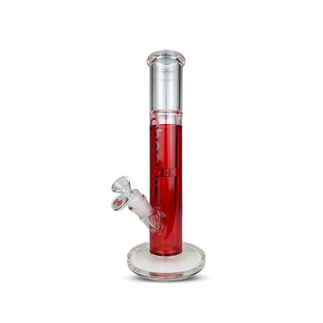 CHEECH STRAIGHT TUBE GLYCRIN WATERPIPE 16" RED