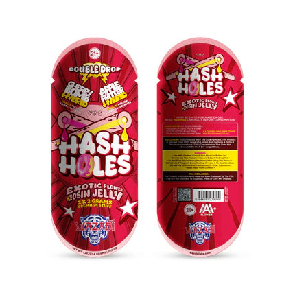 WAZABI EXOTICS 2G HASH HOLE DOUBLE DROP PREROLLS 2CT 10/PK