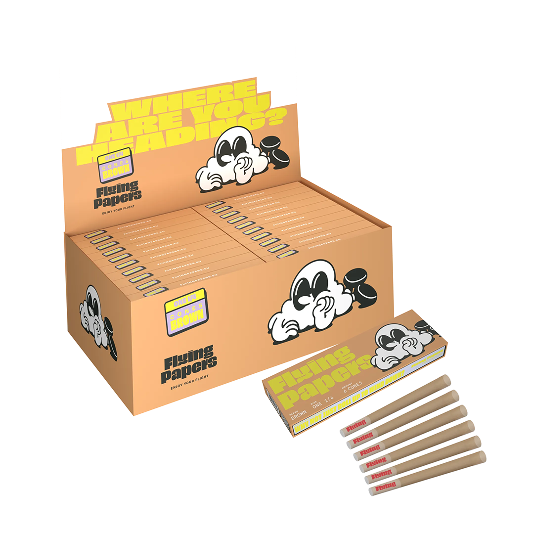 FLYING PAPER CONES 1 1/4 SIZE 6/PK