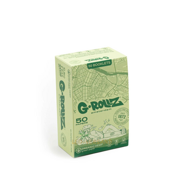 G-ROLLZ 1 1/4 ROLLING PAPER 50/50 - ORGANIC GREEN HEMP - GR304A-DIS