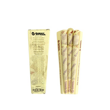 G-ROLLZ BANKSY 1 1/4 CONES 6/24 - ORGANIC HEMP EXTRA THIN - BG1173QA-DIS