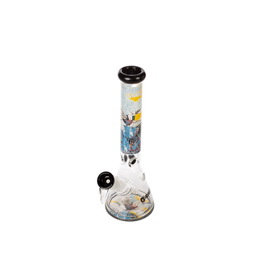 G-ROLLZ BANKSY BEAKER GLASS WATERPIPE 11.5" - BULLETPROOF DOVE - BG20100A