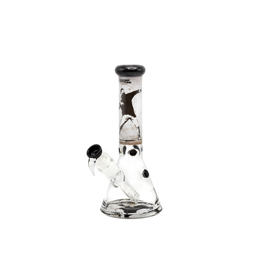 G-ROLLZ BANKSY BEAKER GLASS WATERPIPE 13.5" - FLOWER THROWER - BG20108A