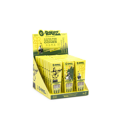 G-ROLLZ BANKSY KING SIZE CONES 3/24 - BAMBOO UNBLEACHED - BG1152KA-DIS