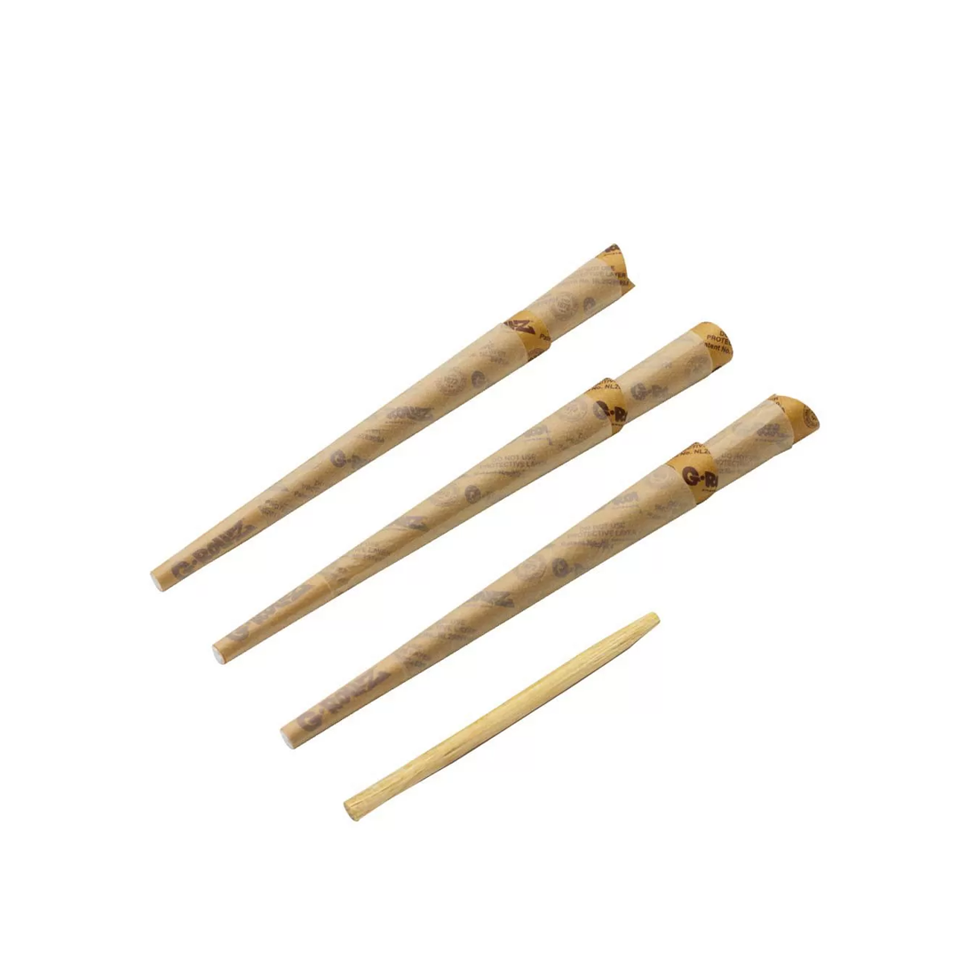 G-ROLLZ BANKSY KING SIZE CONES 6/24 - BAMBOO UNBLEACHED - BG1171KA-DIS