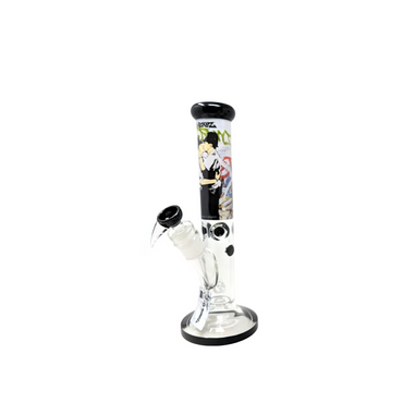 G-ROLLZ BANKSY STRAIGHT TUBE GLASS WATERPIPE 13.5" - FLOWER THROWER - BG20104A