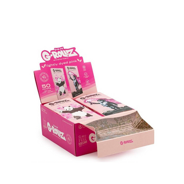G-ROLLZ BANKYS GRAFFITI KING SIZE ROLLING PAPER + TIPS & TRAY 16/50 - LIGHT PINK - BG75A-DIS