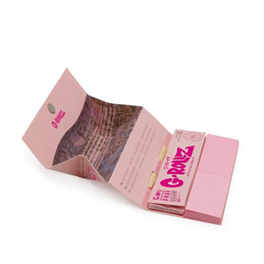 G-ROLLZ BANKYS GRAFFITI KING SIZE ROLLING PAPER + TIPS & TRAY 16/50 - LIGHT PINK - BG75C-DIS