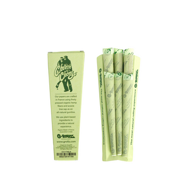 G-ROLLZ CHEECH AND CHONG 1 1/4 CONES 6/24 - ORGANIC GREEN HEMP - CC1174QA-DIS