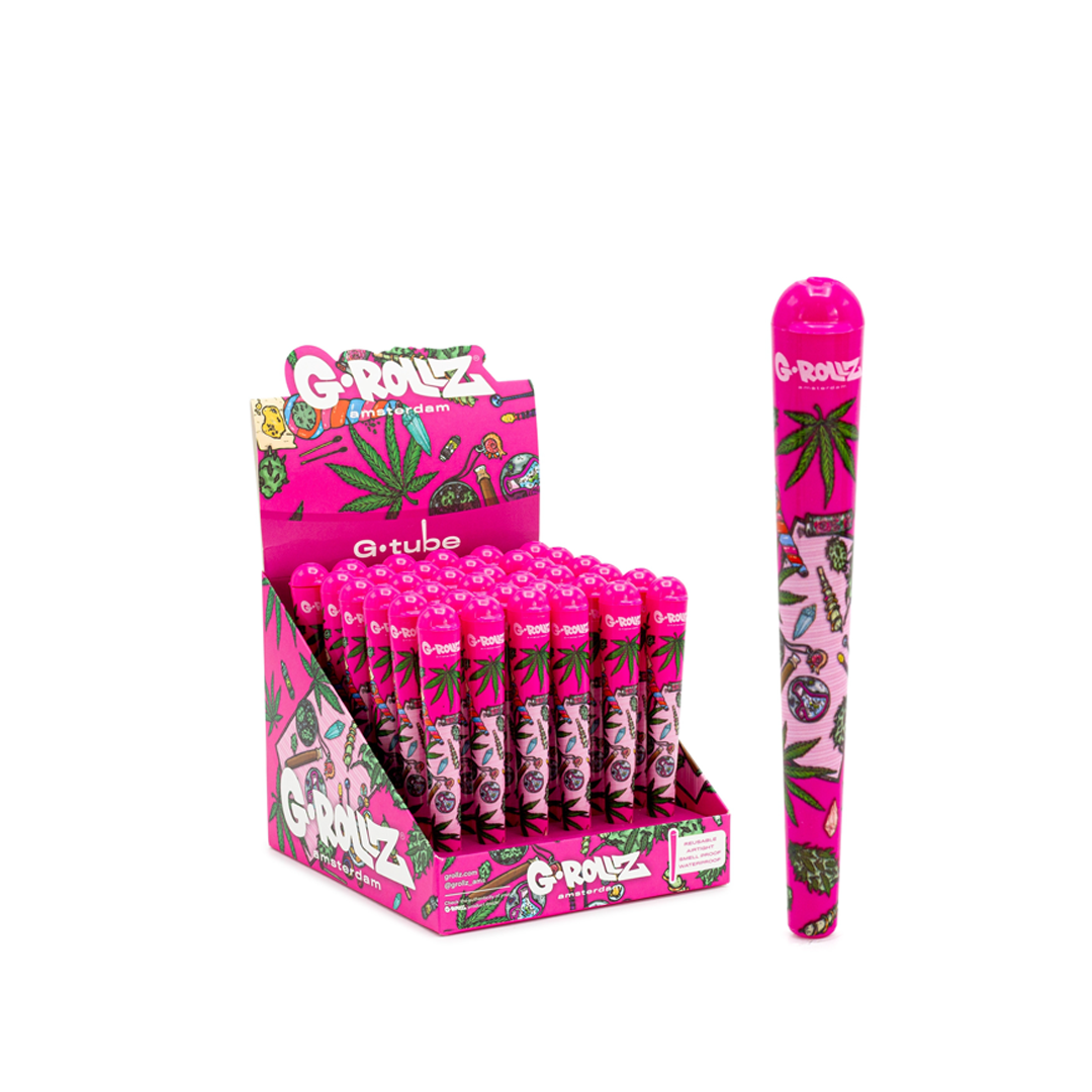 G-ROLLZ G-TUBE (CONE SHAPE) AMSTERDAM 36/PK - CANDY PINK - GR1500D-DIS