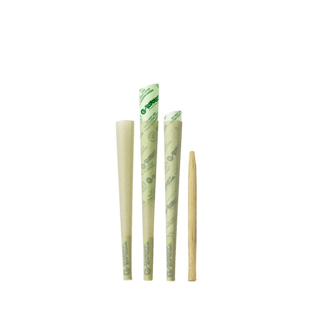G-ROLLZ PET ROCKS KING SIZE CONES 3/24 - ORGANIC GREEN HEMP - PR1154KA-DIS