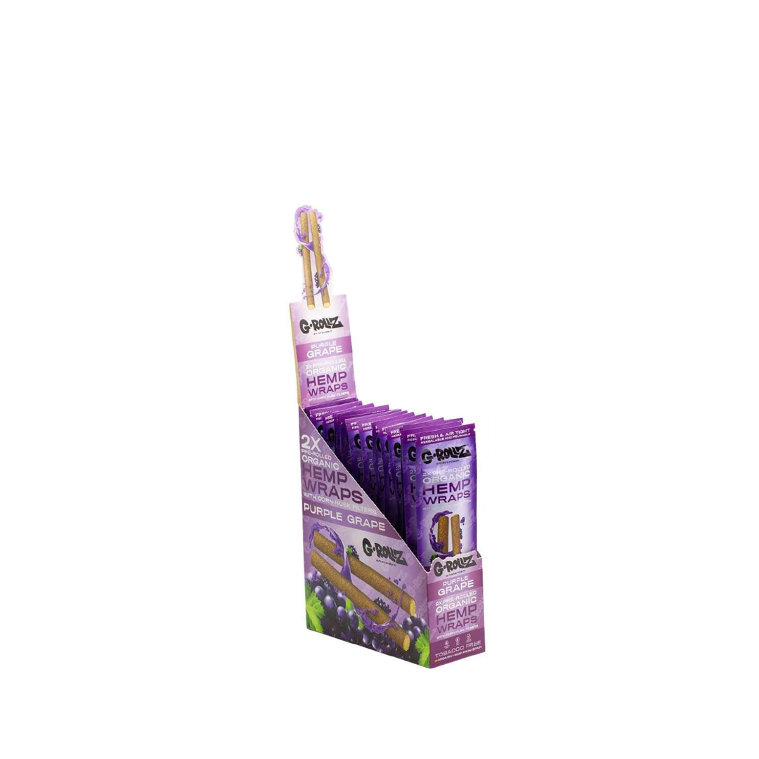 G-ROLLZ PET ROCKS 2X PRE-ROLLED HEMP WRAPS - GRAPE - PR1520D-DIS