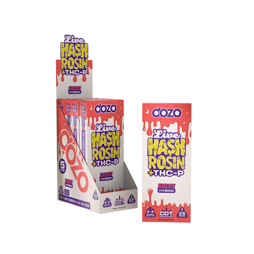 Dozo Live Hash Rosin + THC-P Liquid Diamonds Disposable 3.5G