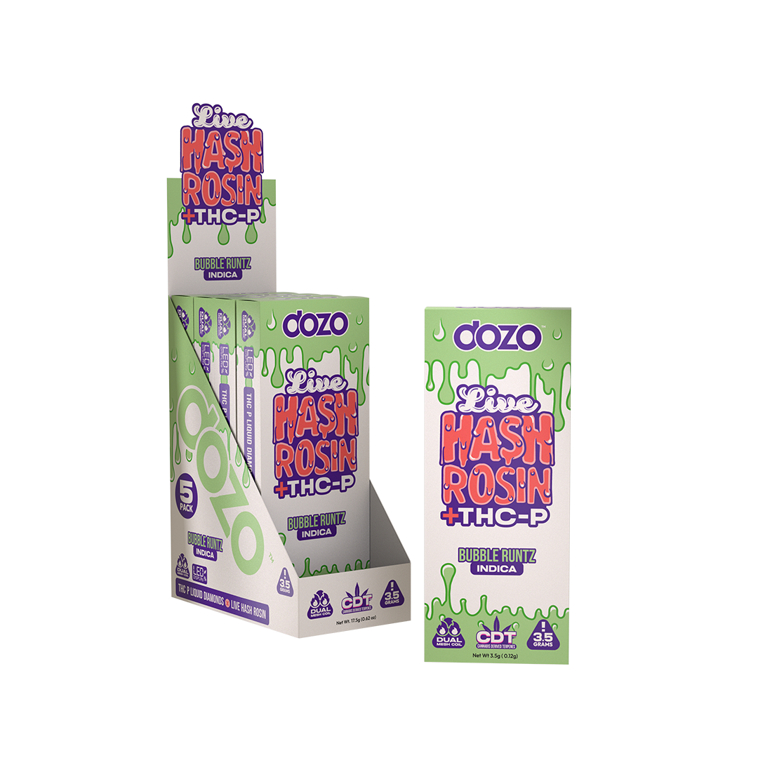 Dozo Live Hash Rosin + THC-P Liquid Diamonds Disposable 3.5G