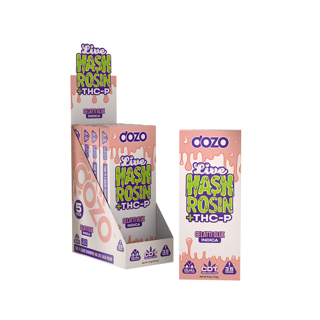 Dozo Live Hash Rosin + THC-P Liquid Diamonds Disposable 3.5G
