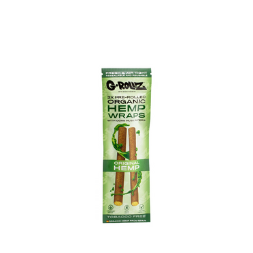 G-ROLLZ 2X PRE-ROLLED HEMP WRAPS - ORIGINAL HEMP - GR1520A-DIS