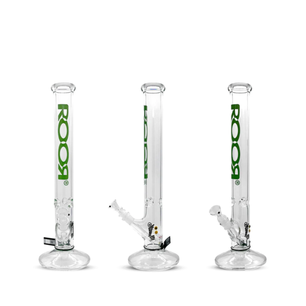 ROOR® CLASSIC STRAIGHT TUBE GREEN WATERPIPE 18" - 18B505B