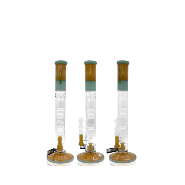 ROOR® TECH FIXED STRAIGHT TUBE WITH SPLASH GUARD AND TREE PERC WATERPIPE 18" - 18S10ATP