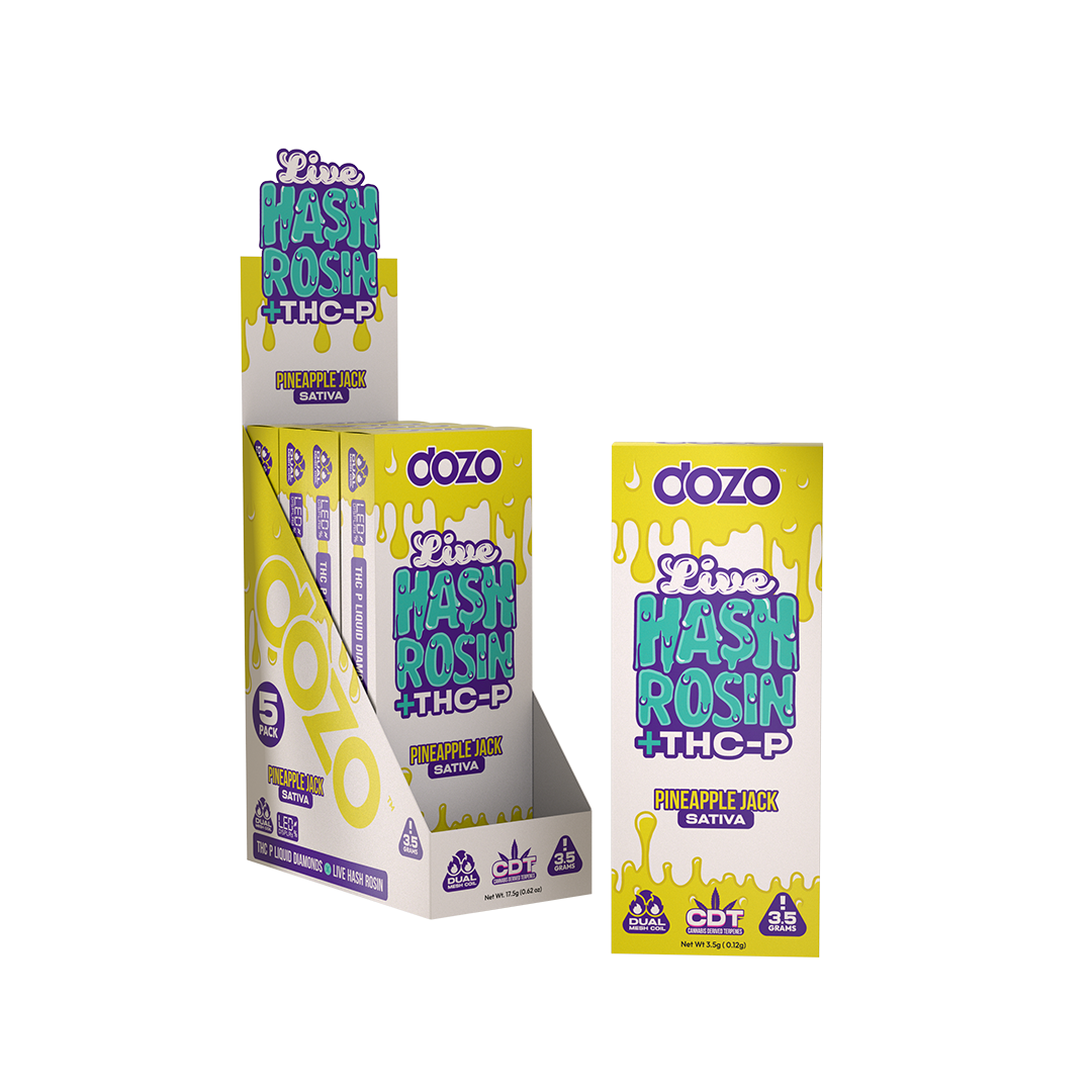 Dozo Live Hash Rosin + THC-P Liquid Diamonds Disposable 3.5G