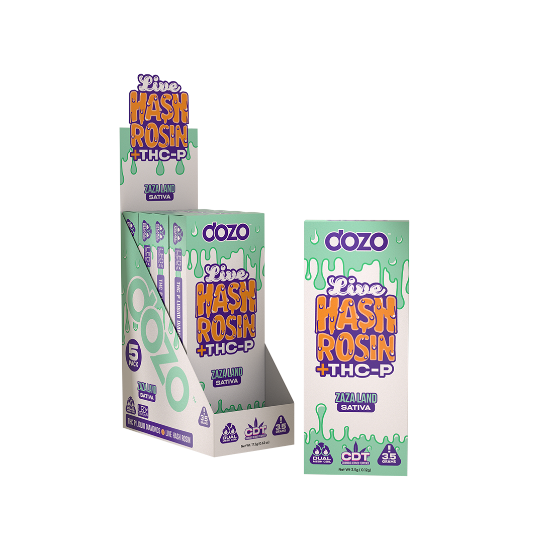 Dozo Live Hash Rosin + THC-P Liquid Diamonds Disposable 3.5G