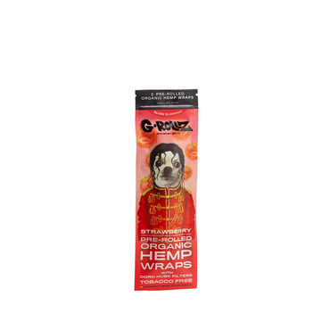 G-ROLLZ PET ROCKS 2X PRE-ROLLED HEMP WRAPS - STRAWBERRY - PR1520A-DIS