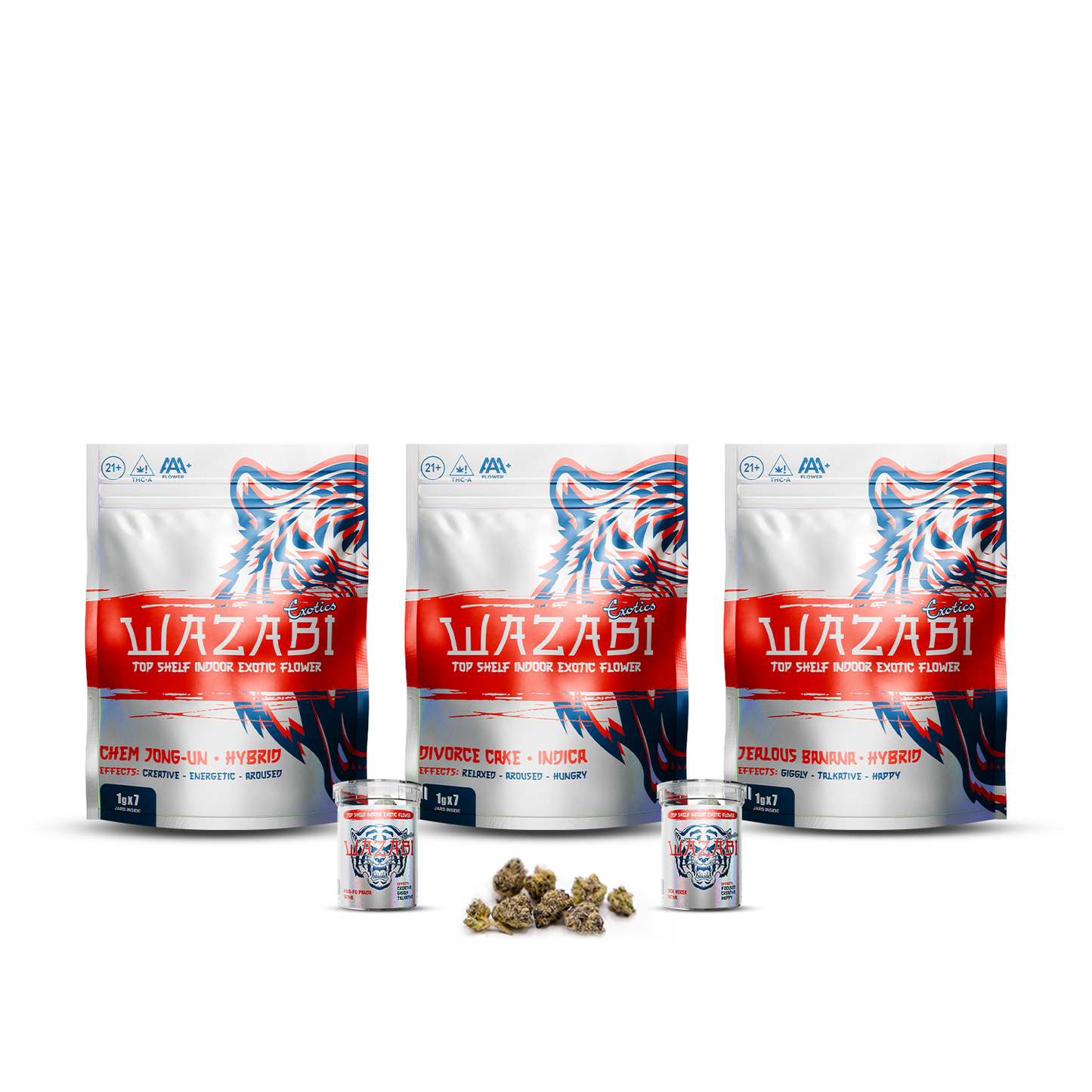 WAZABI EXOTICS RED EYE 1G FLOWER BAG 7/PK