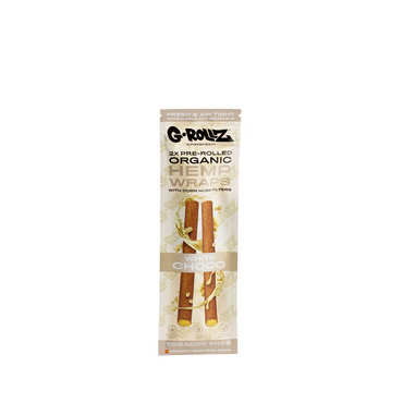 G-ROLLZ 2X PRE-ROLLED HEMP WRAPS - WHITE CHOCOLATE - GR1520F-DIS