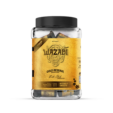 WAZABI EXOTICS GOLD RESERVE MEMBERS ONLY 1G FLOWER JAR 15/PK - (3 IN 1 JAR)