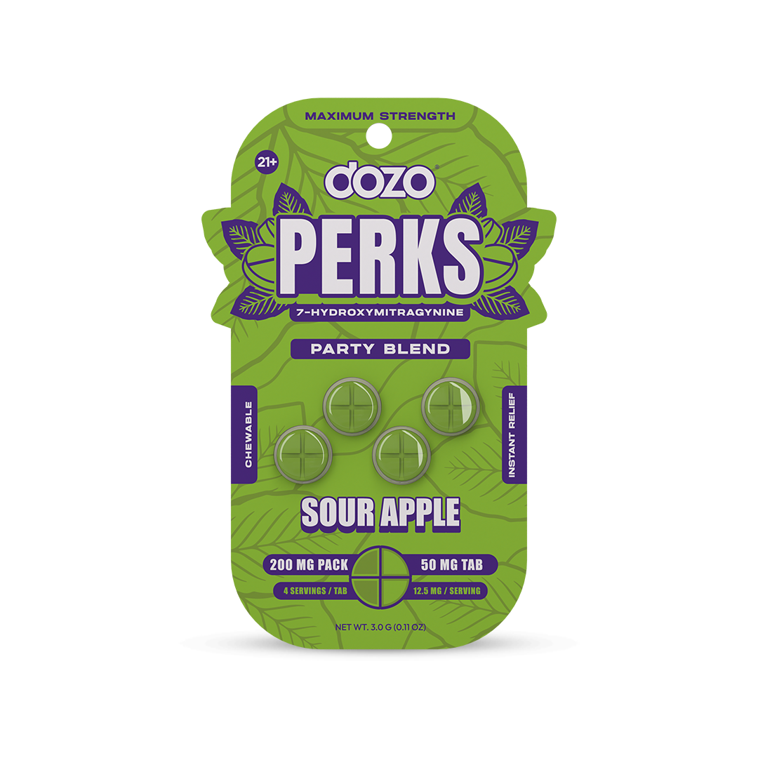 DOZO PERKS 7-HYDROXYMITRAGYNINE 200MG