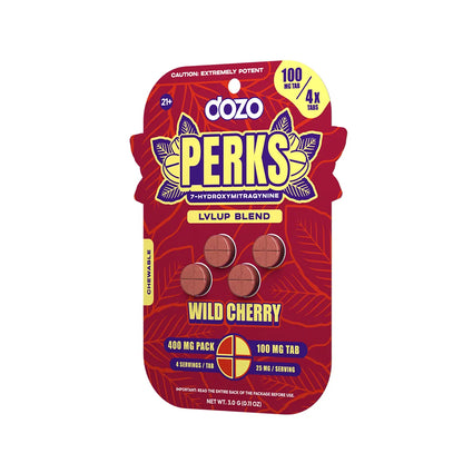 DOZO PERKS 7-HYDROXYMITRAGYNINE 100MG TAB / 400MG PACK