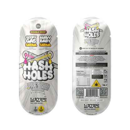 WAZABI EXOTICS 2G HASH HOLE DOUBLE DROP THC-P LIVE ROSIN JELLY PREROLLS 2CT 10/PK