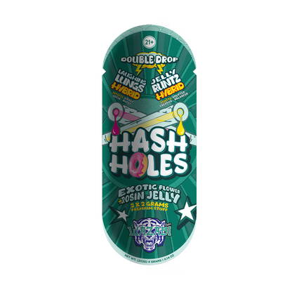 WAZABI EXOTICS 2G HASH HOLE DOUBLE DROP THC-A PREROLLS 2CT 10/PK