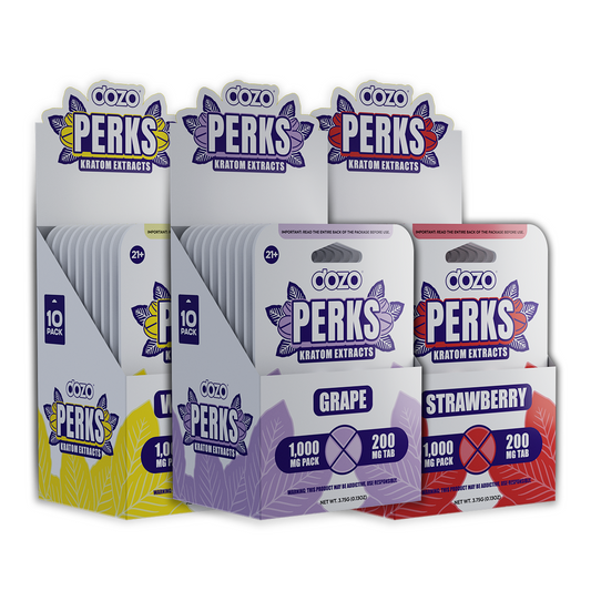 DOZO PERKS KRATOM EXTRACTS 250MG TAB / 1250MG PACK