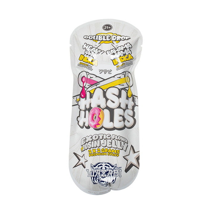WAZABI EXOTICS 2G HASH HOLE DOUBLE DROP PREROLLS 2CT 10/PK