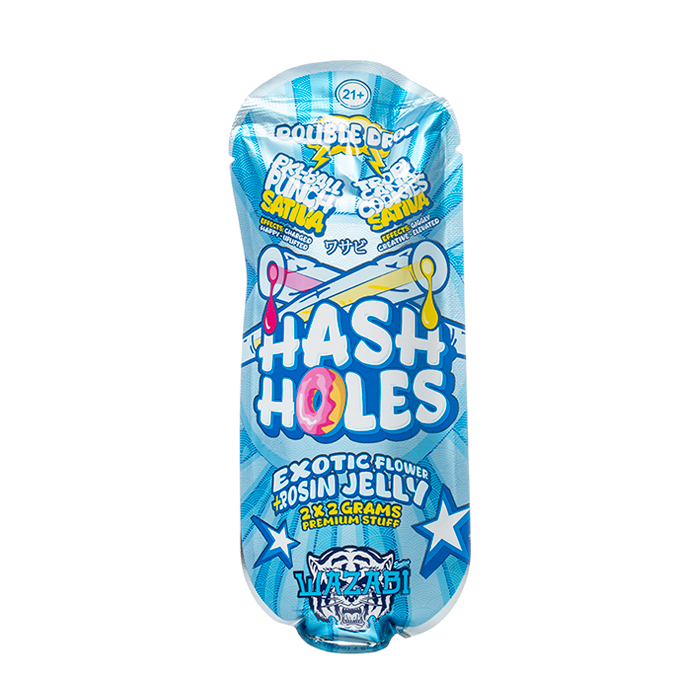 WAZABI EXOTICS 2G HASH HOLE DOUBLE DROP PREROLLS 2CT 10/PK