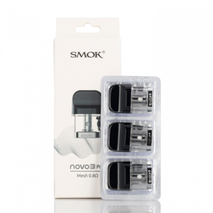 SMOK NOVO 3 REPLACEMENT PODS - PACK OF 3 (6044343140544)